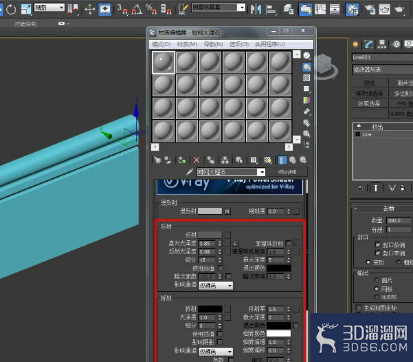 3Dmax装饰踢脚线样板模型制作教程