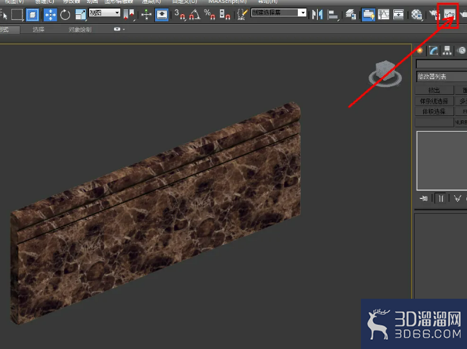 3Dmax装饰踢脚线样板模型制作教程