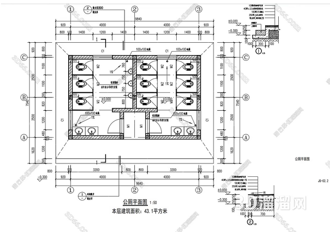 卫生设施平面图怎么画？