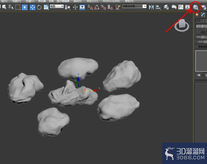 3Dmax中怎么制作发光石? 3Dmax中怎么制作发光石?
