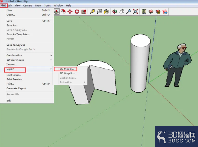 草图大师怎么导入3dmax?