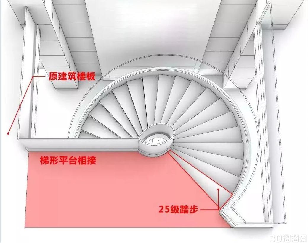 旋转楼梯CAD施工图怎么画？只需4个步骤