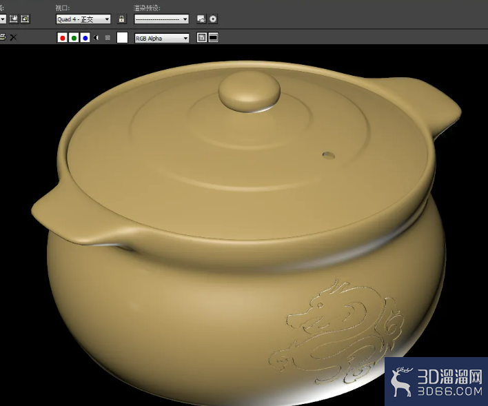 3Dmax砂锅浮雕效果制作教程? 3Dmax砂锅浮雕效果制作教程?