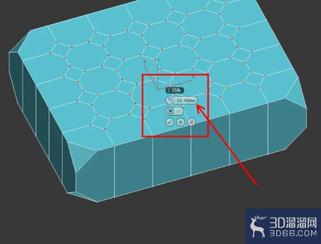 3Dmax编辑多边形顶点切角使用教程