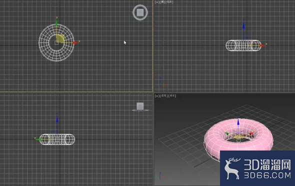3dMax中如何激活X,Y轴移动物体？