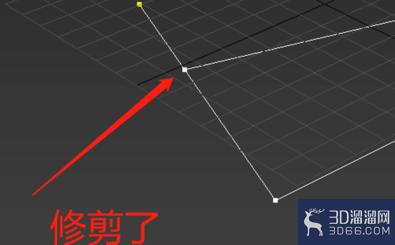 3Dmax怎么修剪样条线？