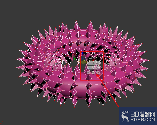 3Dmax编辑多边形顶点挤出教程 3Dmax编辑多边形顶点挤出教程