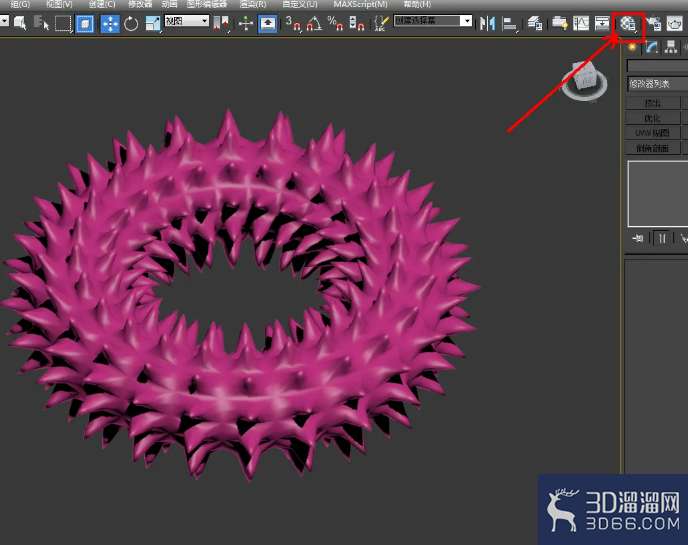 3Dmax编辑多边形顶点挤出教程 3Dmax编辑多边形顶点挤出教程