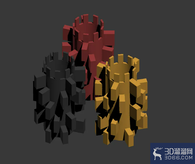 3Dmax多边形面挤出建模教程