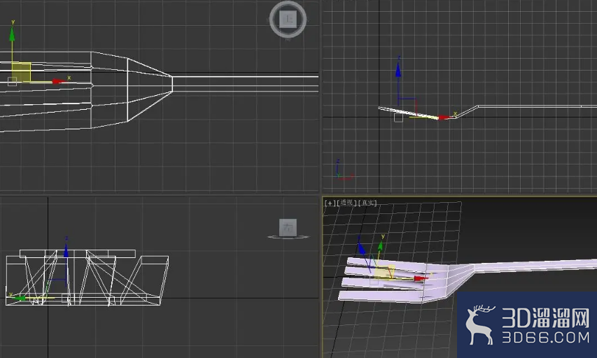 3dmax叉子模型如何做? 3dmax叉子模型如何做?