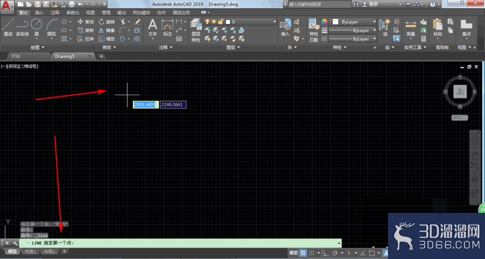 AutoCAD2019怎么进行画直线？
