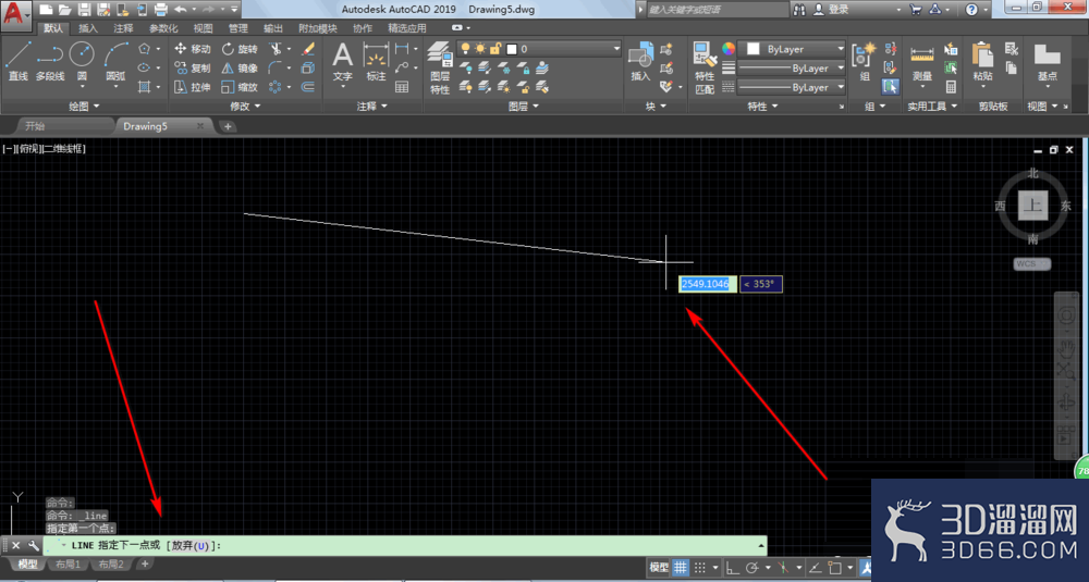 AutoCAD2019怎么进行画直线？