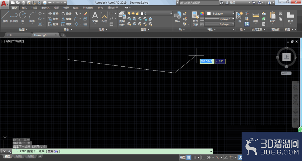 AutoCAD2019怎么进行画直线？