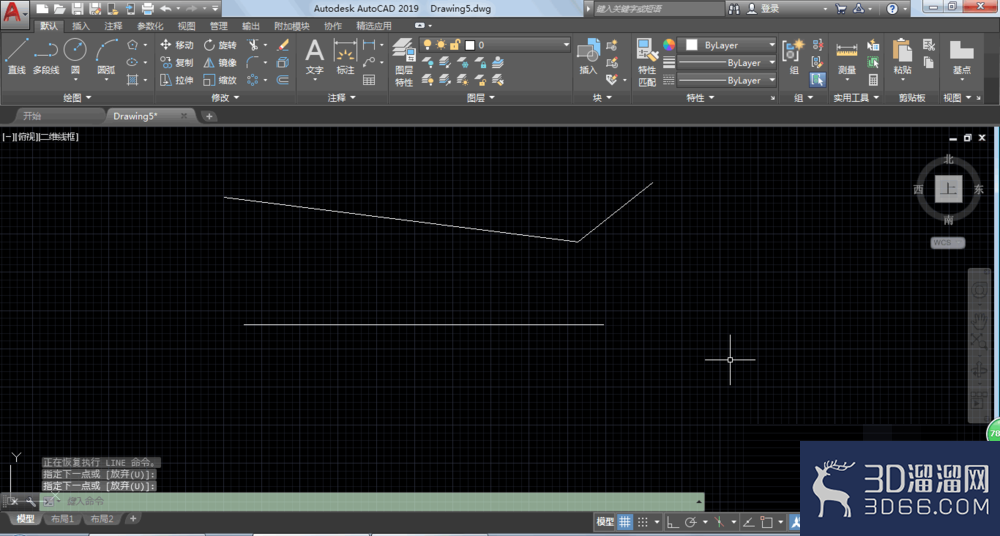 AutoCAD2019怎么进行画直线？