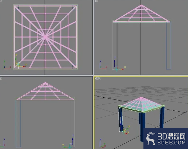 如何用3dmax做一个简单的凉亭? 如何用3dmax做一个简单的凉亭?