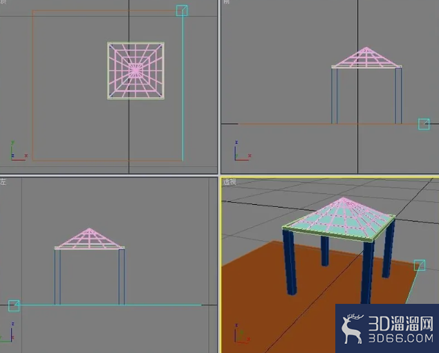 如何用3dmax做一个简单的凉亭? 如何用3dmax做一个简单的凉亭?
