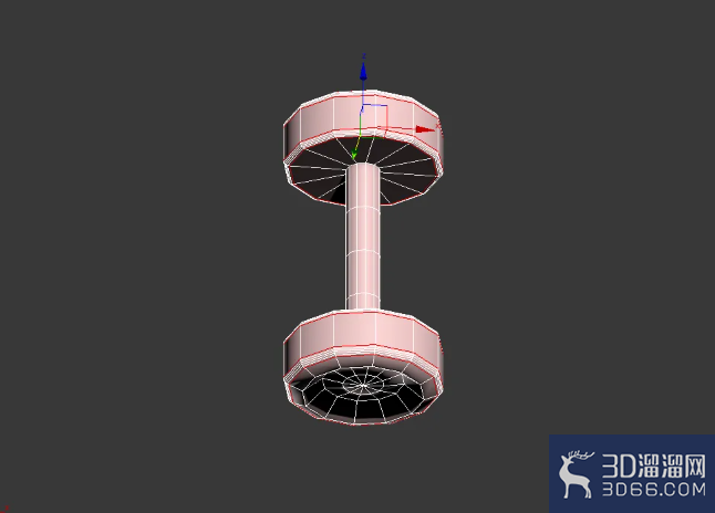 3Dmax杠铃模型制作教程