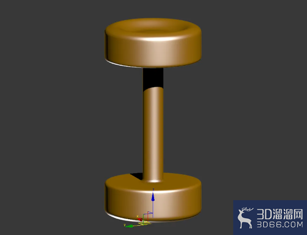 3Dmax杠铃模型制作教程