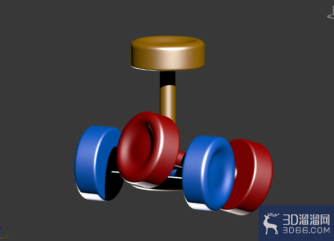 3Dmax杠铃模型制作教程