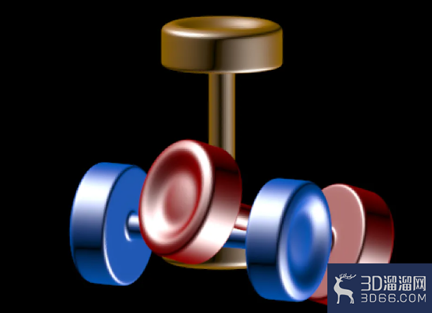 3Dmax杠铃模型制作教程