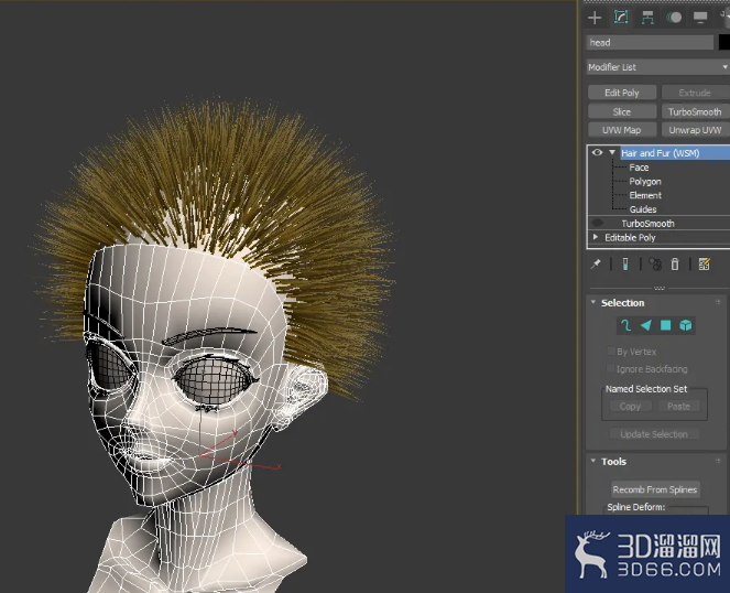 3dmax人物头发怎么做? 3dmax人物头发怎么做?