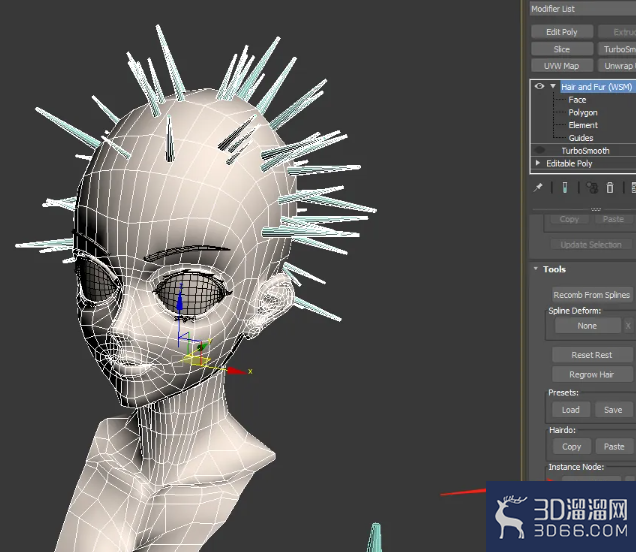 3dmax人物头发怎么做? 3dmax人物头发怎么做?