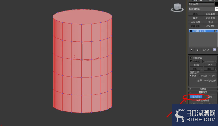 3Dmax如何使用编辑多边形元素？