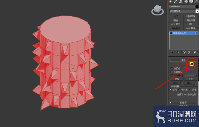 3Dmax如何使用编辑多边形元素？