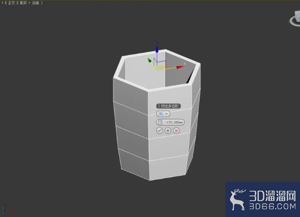 3Dmax如何使用编辑多边形切角？