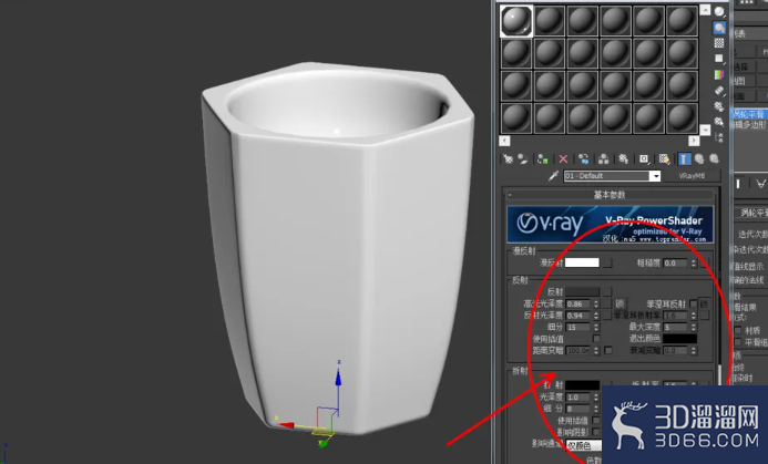 3Dmax如何使用编辑多边形切角？