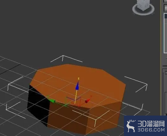 3dmax使用挤出命令建模多边形柱体？