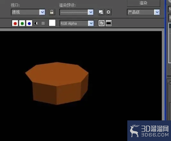 3dmax使用挤出命令建模多边形柱体？