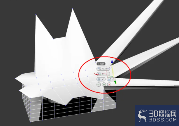3Dmax可编辑多边形顶点松弛