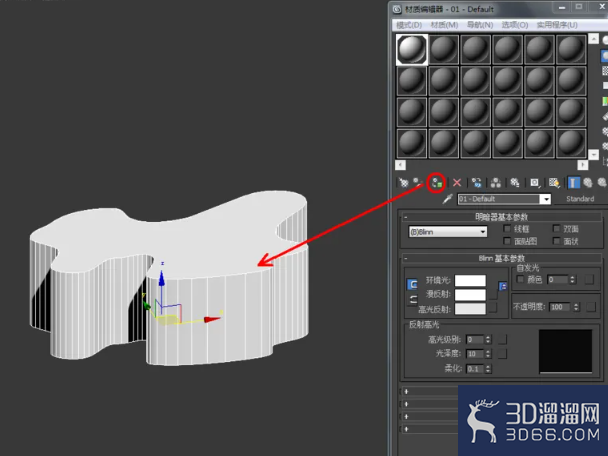 3Dmax可编辑多边形边界切角