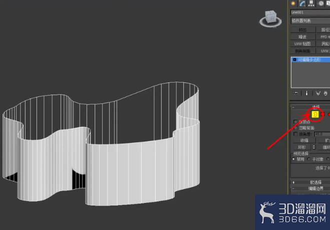 3Dmax可编辑多边形边界切角