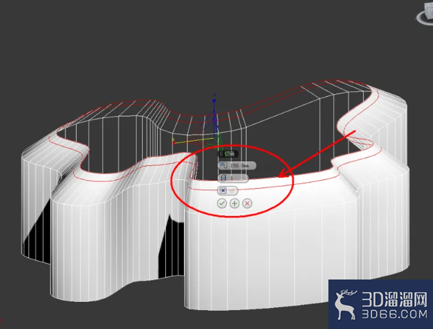 3Dmax可编辑多边形边界切角