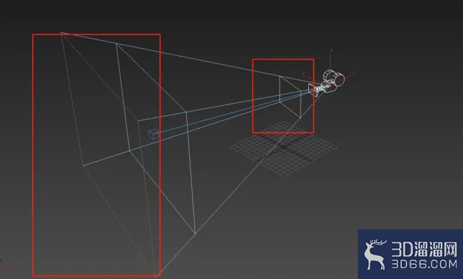 3dmax摄像机近距远距怎么显示出来？