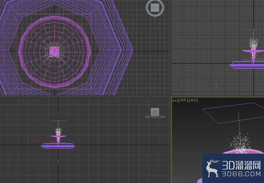 3dmax喷泉怎么制作喷射水流动画？
