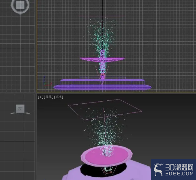 3dmax喷泉怎么制作喷射水流动画？
