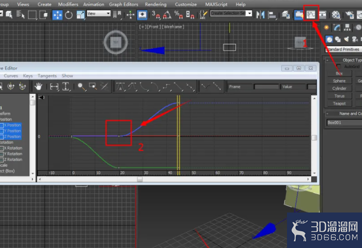 3dmax中动画控制区的使用方法 3dmax中动画控制区的使用方法