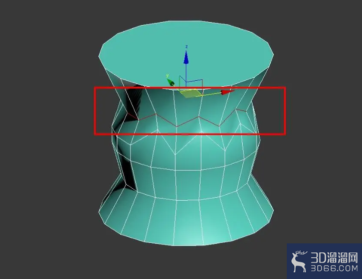 3Dmax怎么快速选中模型上整一圈的线？