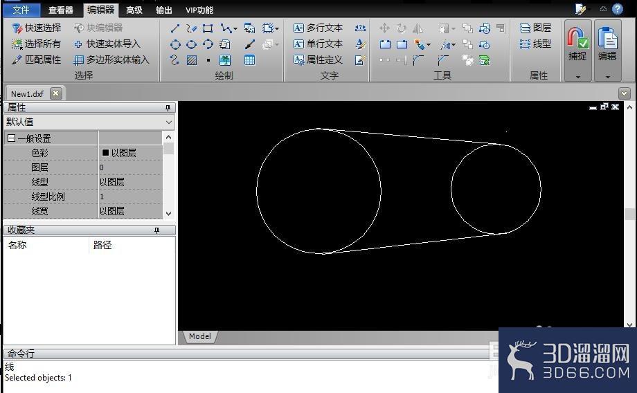 怎么绘制CAD两圆的切线?-3d溜溜网