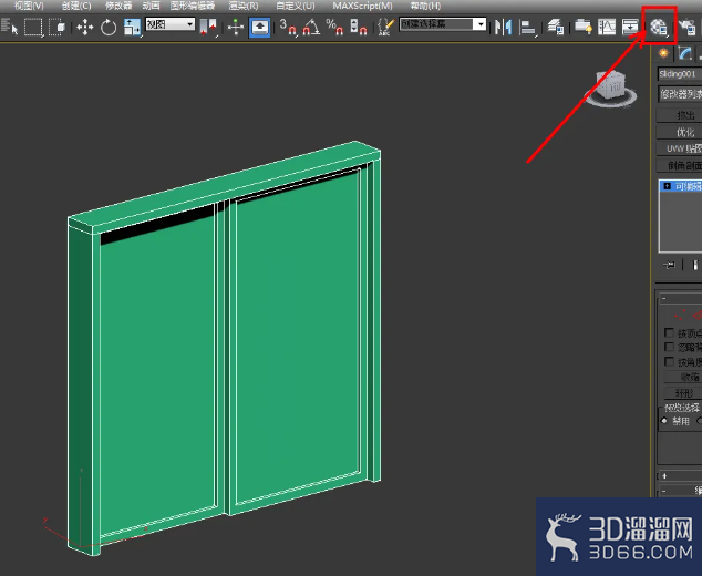 3Dmax制作推拉门教程
