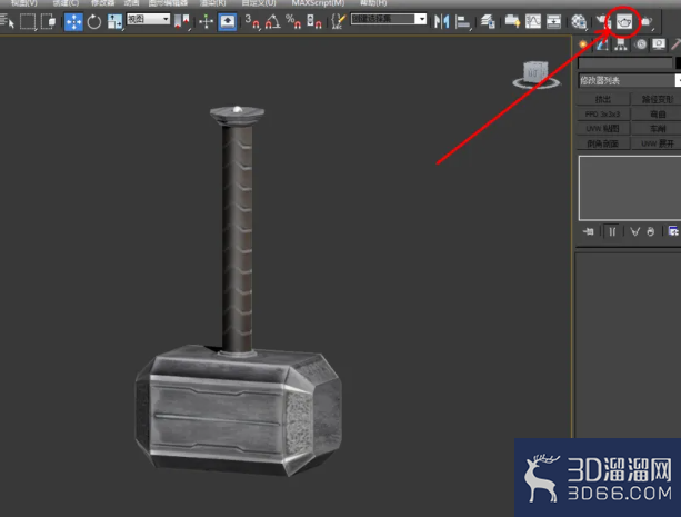 3Dmax如何制作雷神锤? 3Dmax如何制作雷神锤?