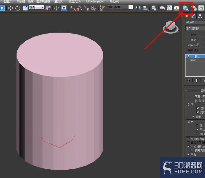 3Dmax如何制作圆角二十四边柱? 3Dmax如何制作圆角二十四边柱?