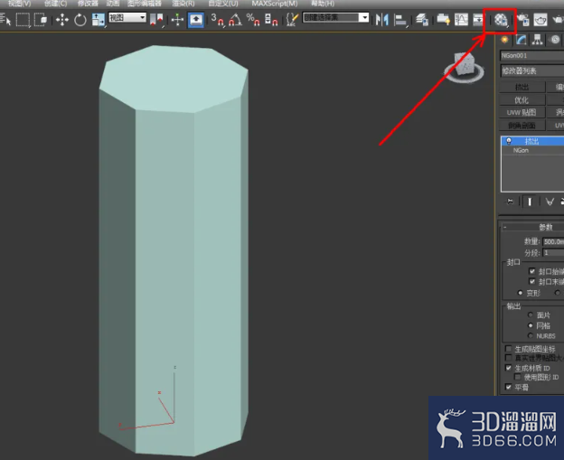 3Dmax如何制作八边柱? 3Dmax如何制作八边柱?