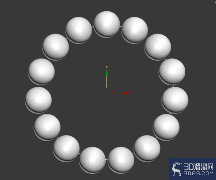 3Dmax如何制作玛瑙手链？