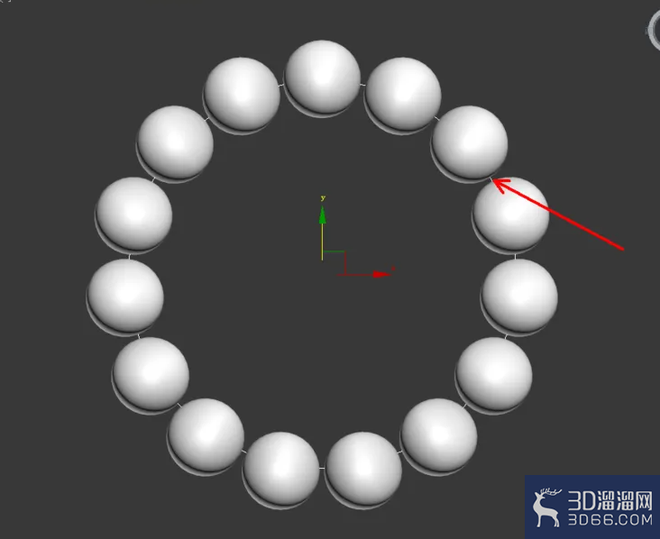 3Dmax如何制作玛瑙手链？