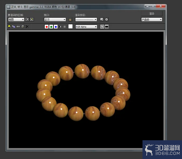 3Dmax如何制作玛瑙手链？