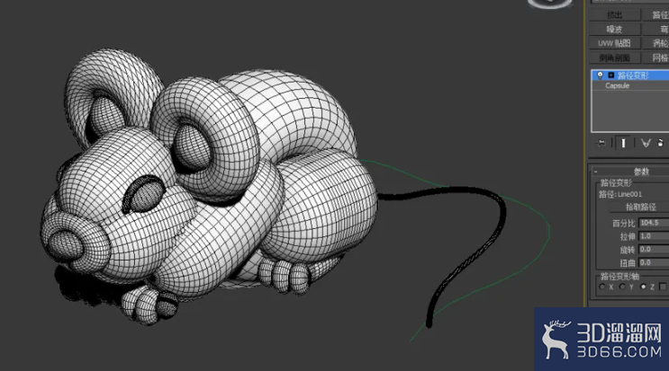 3Dmax如何制作老鼠气球？